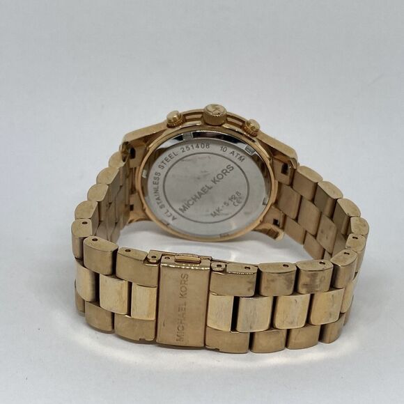 Michael Kors Runway MK5128 Womens Stainless Steel Analog Dial Quartz Watch WHF82 - Picture 10 of 12